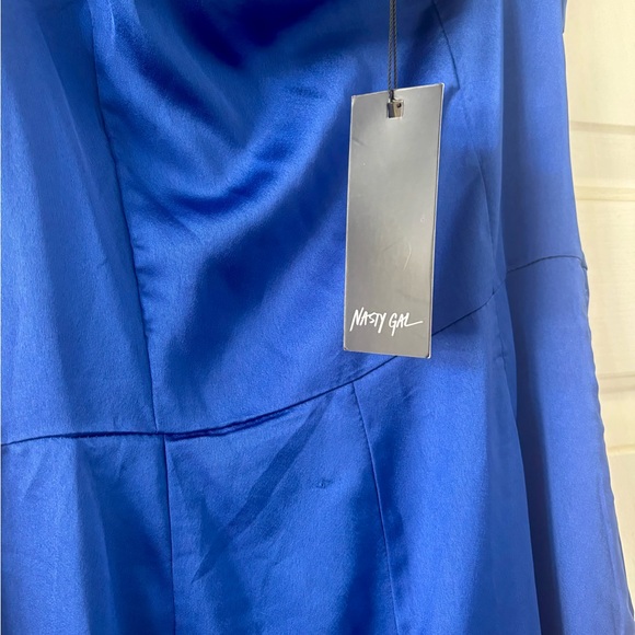 Nasty Gal Royal Blue Silk Jumpsuit - Picture 2 of 2